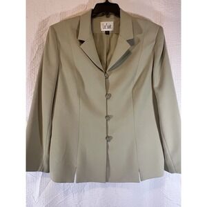 Le Suit Essentials Women's Career‎ Corporate Blazer Top Size 18 Sage